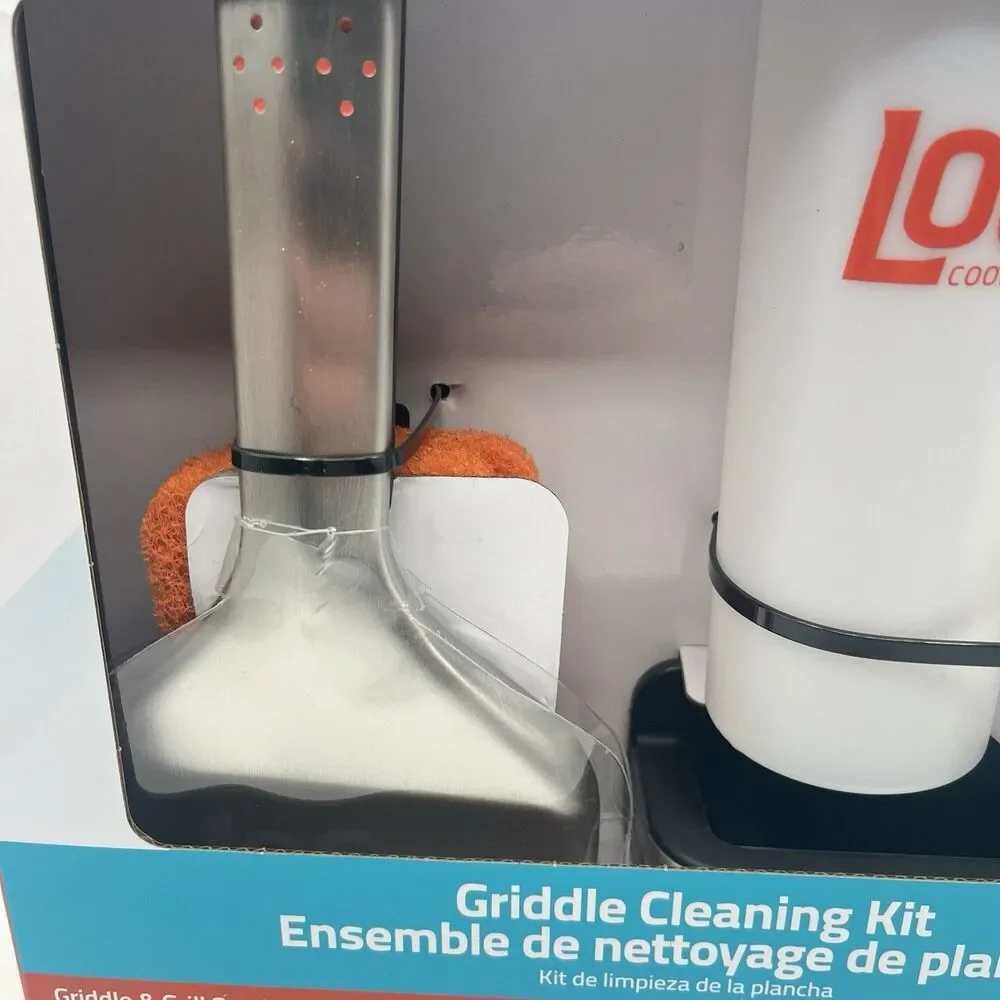 LoCo Cookers Griddle Cleaning Kit, Griddle & Grill Scrubber, Scraper, 2 bottles